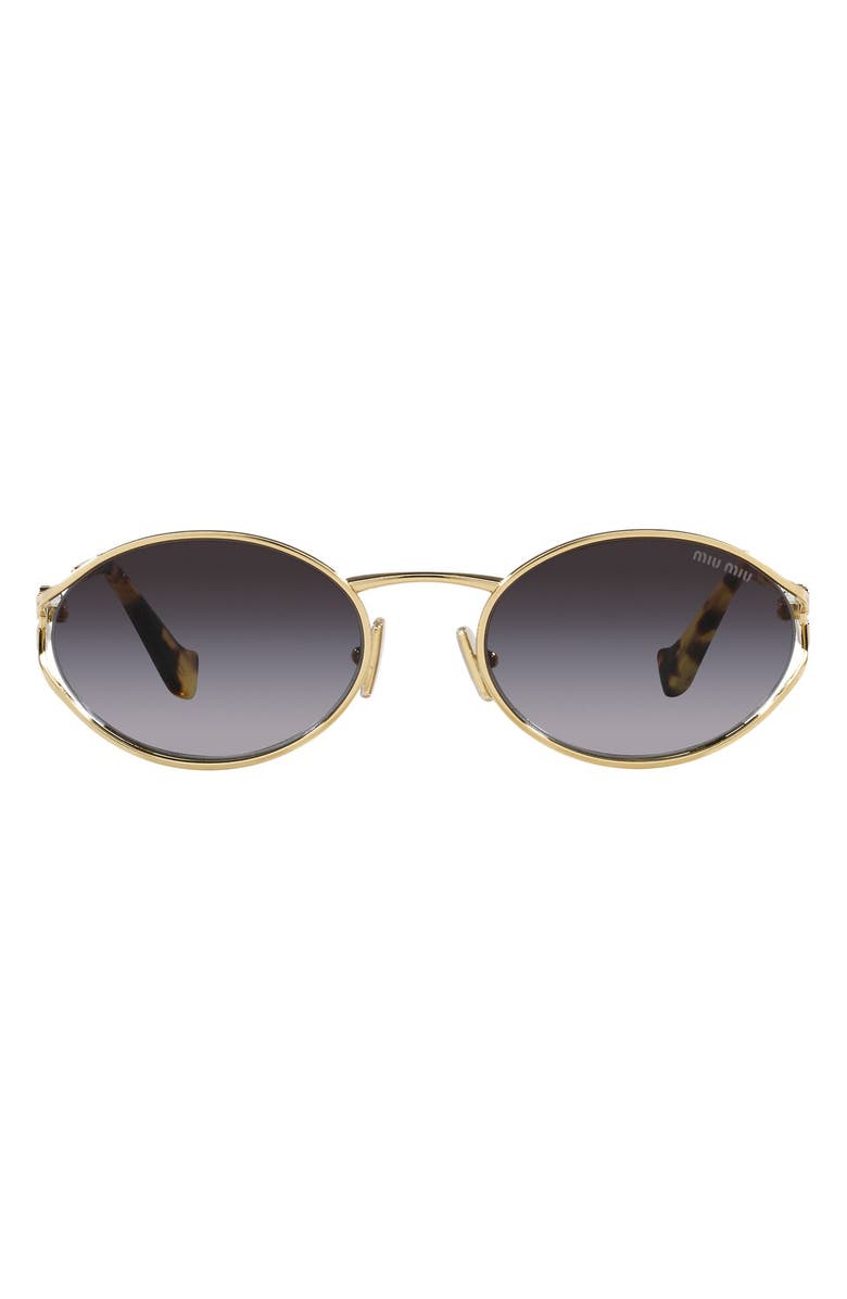 Miu Miu 54mm Gradient Oval Sunglasses, Main, color,