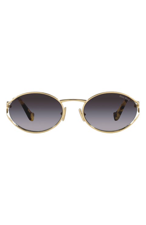 54mm Gradient Oval Sunglasses