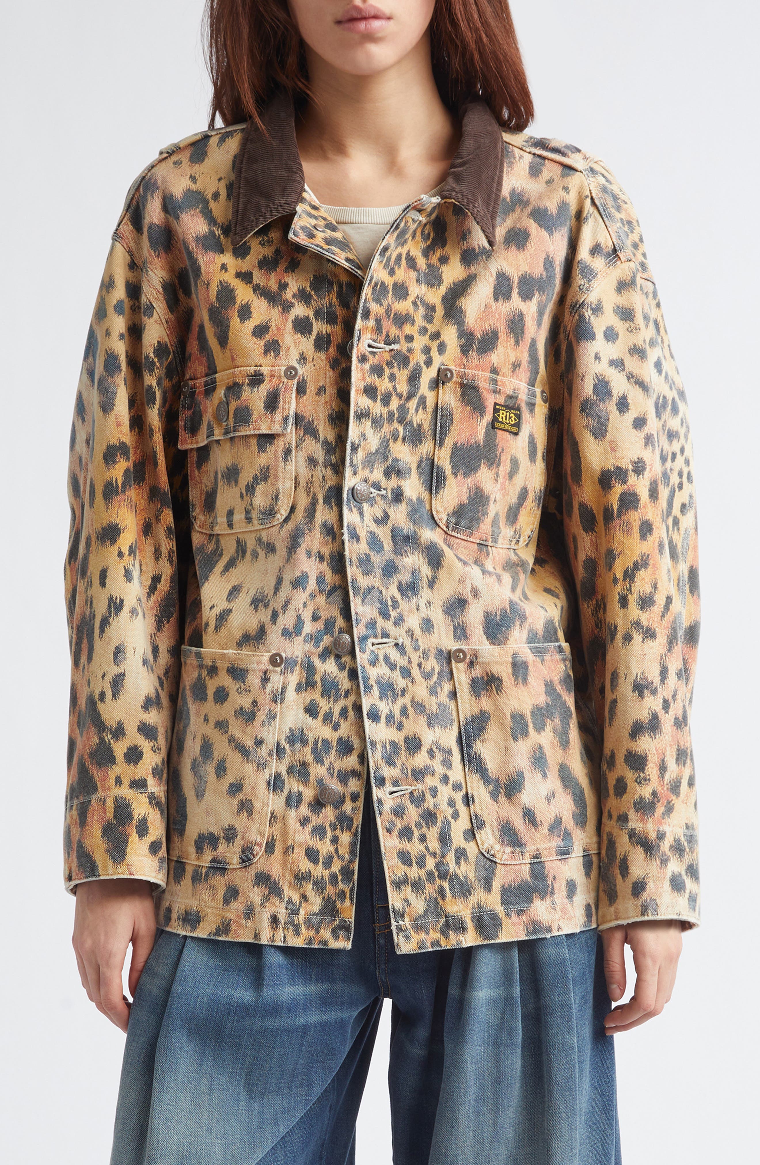 selected VINTAGE ORANGE LEOPARD