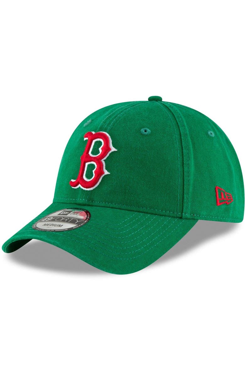 New Era Men's New Era Kelly Green Boston Red Sox Batting Practice Core Fit Replica 49FORTY Fitted Hat, Main, color, 