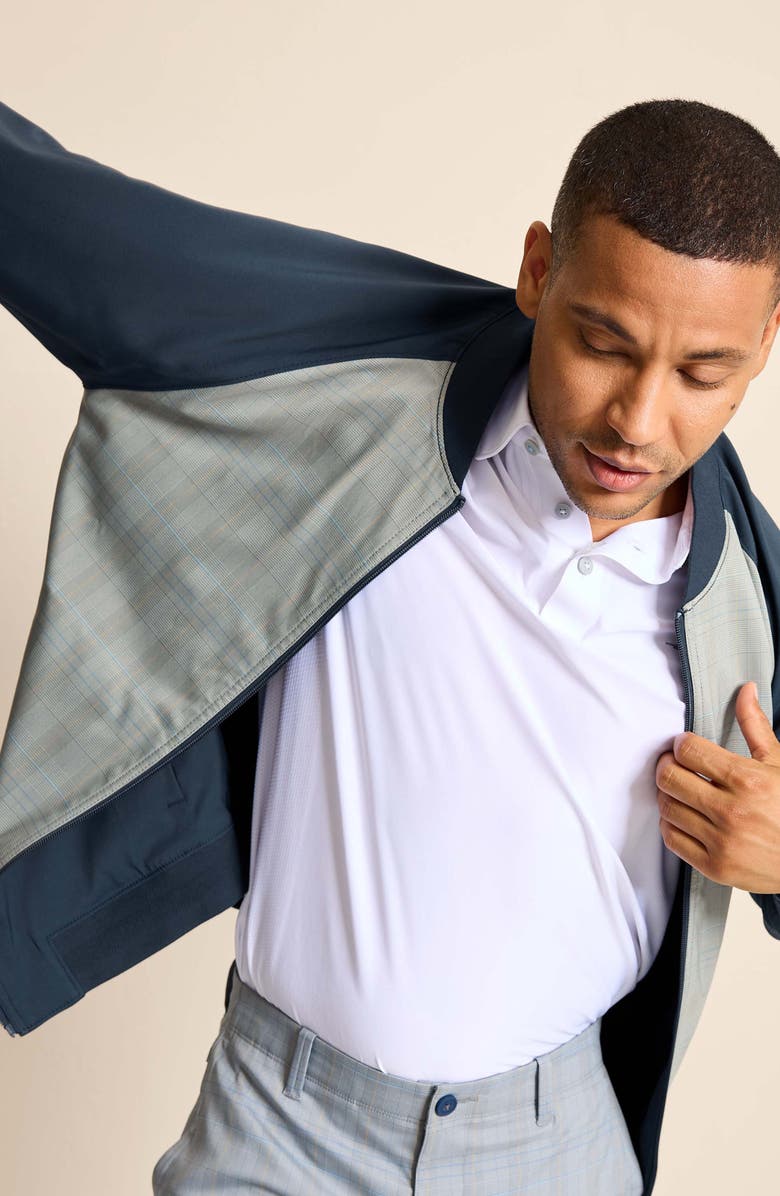 Tommy Bahama Island Driver Reversible Bomber Jacket, Alternate, color, Dark Eclipse