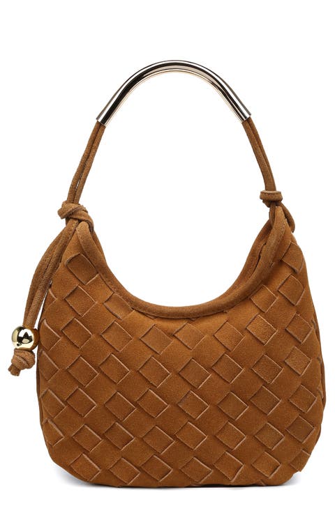 Woven Leather Shoulder Bag