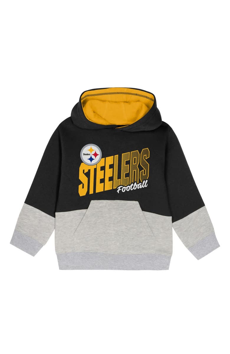 Outerstuff Toddler Outerstuff Black Pittsburgh Steelers Lineman Fleece Hoodie & Pants Set, Alternate, color, Black