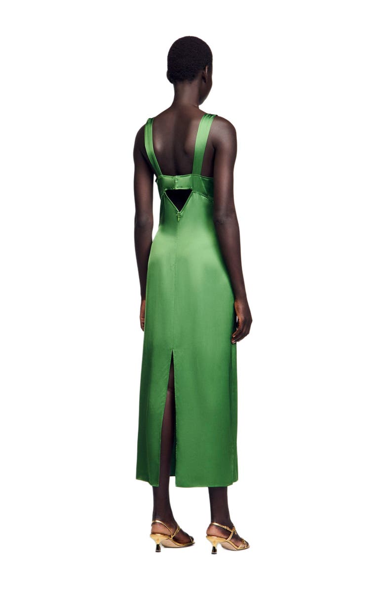SANDRO Fluid satin-effect dress, Alternate, color,