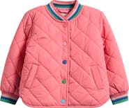Mini Boden Kids' Quilted Bomber Jacket