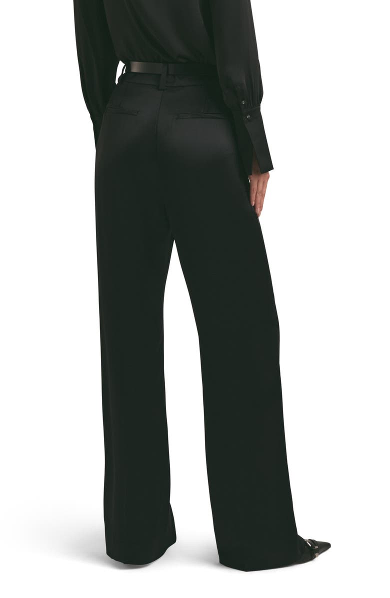 Favorite Daughter The Favorite Pleated Satin Wide Leg Pants, Alternate, color, 