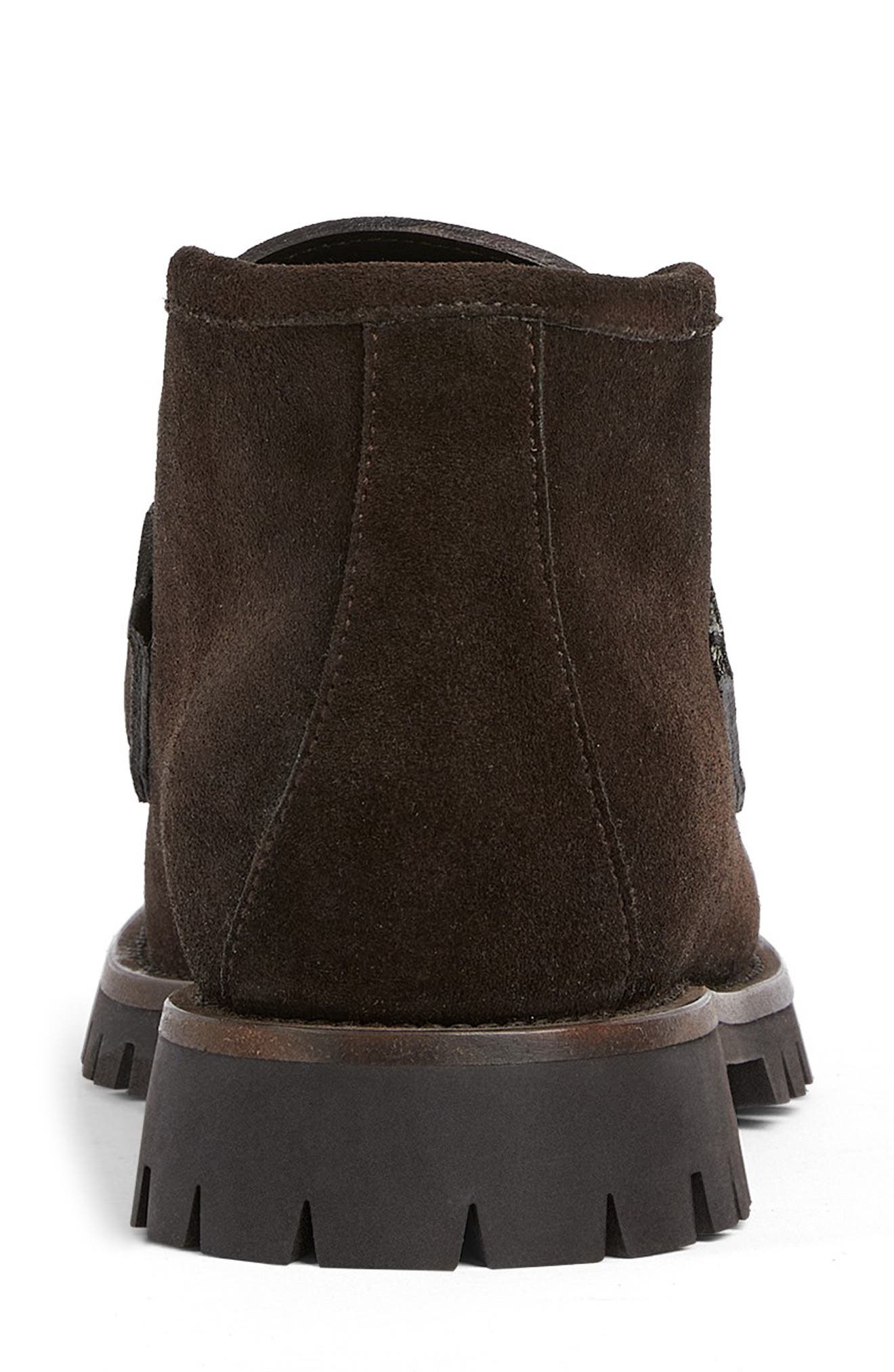 Gucci Sylke Loafer Bootie, Alternate, color, Coffee