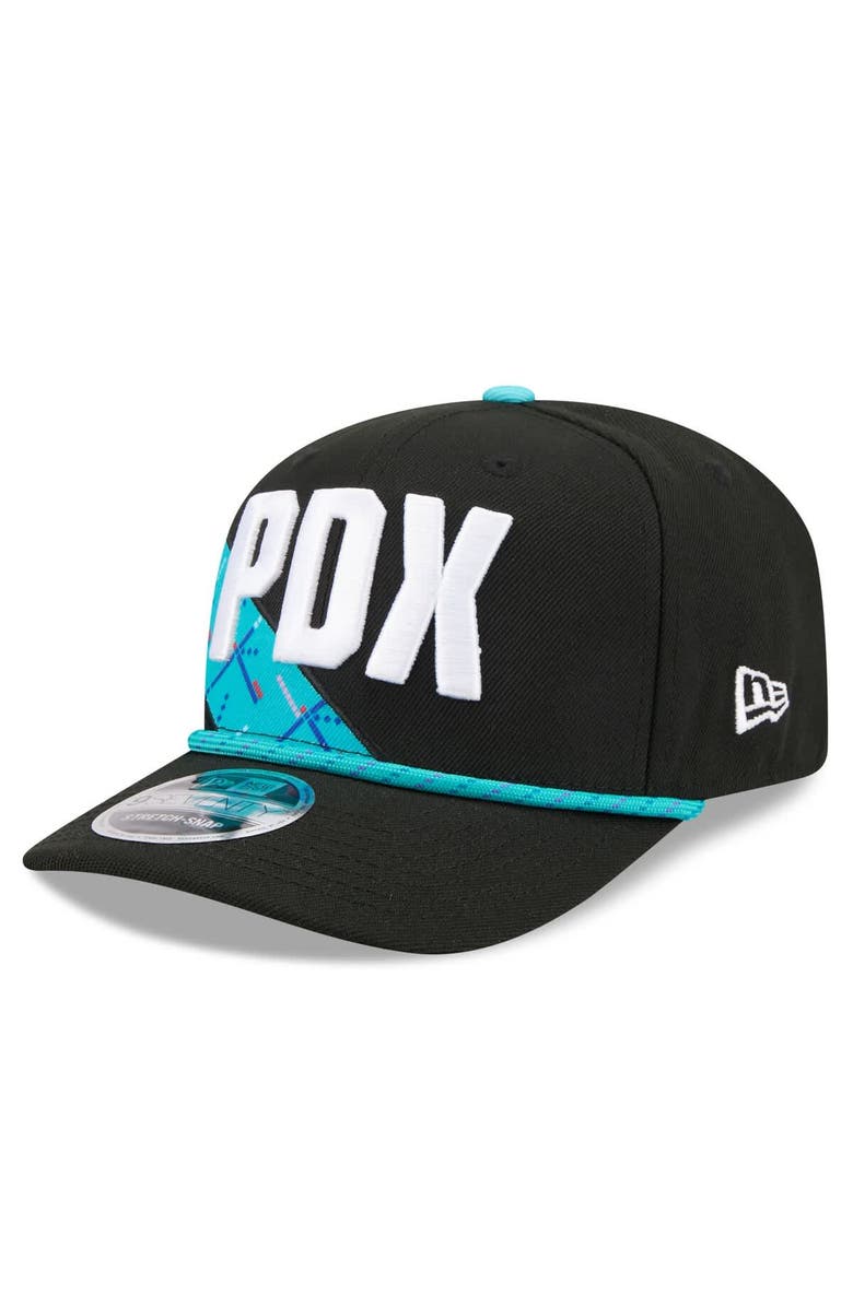 New Era Men's New Era Black Portland Trail Blazers 2025/26 City Edition 9SEVENTY Adjustable Hat, Alternate, color, Black