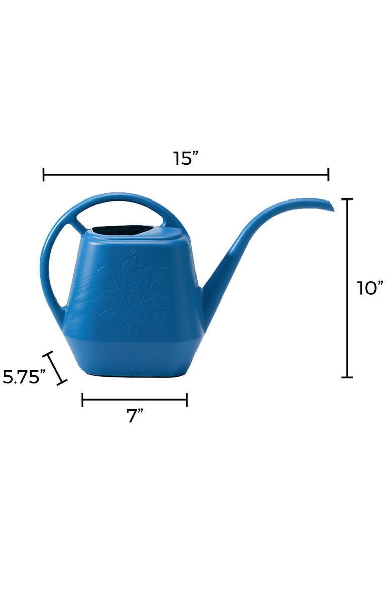 Bloem Aqua Rite 1.1 Gallon (144 Fl Oz) Classic Blue Garden Watering Can, Alternate, color, 