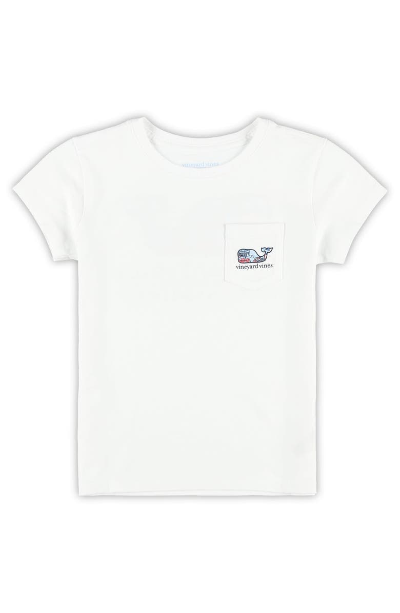 vineyard vines Girls Preschool Vineyard Vines White 151st Kentucky Derby Whale Sticker T-Shirt, Alternate, color, White