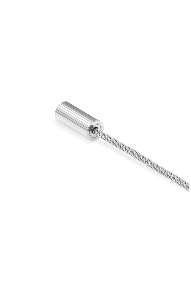 7G Polished Sterling Silver Horizontal Engraving Cable Bracelet, Alternate, color, SILVER