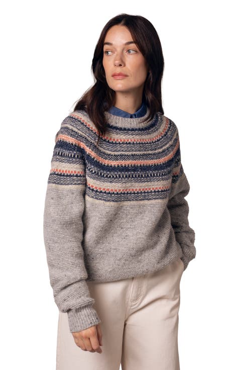 Stitchy Stripe Yoke Sweater