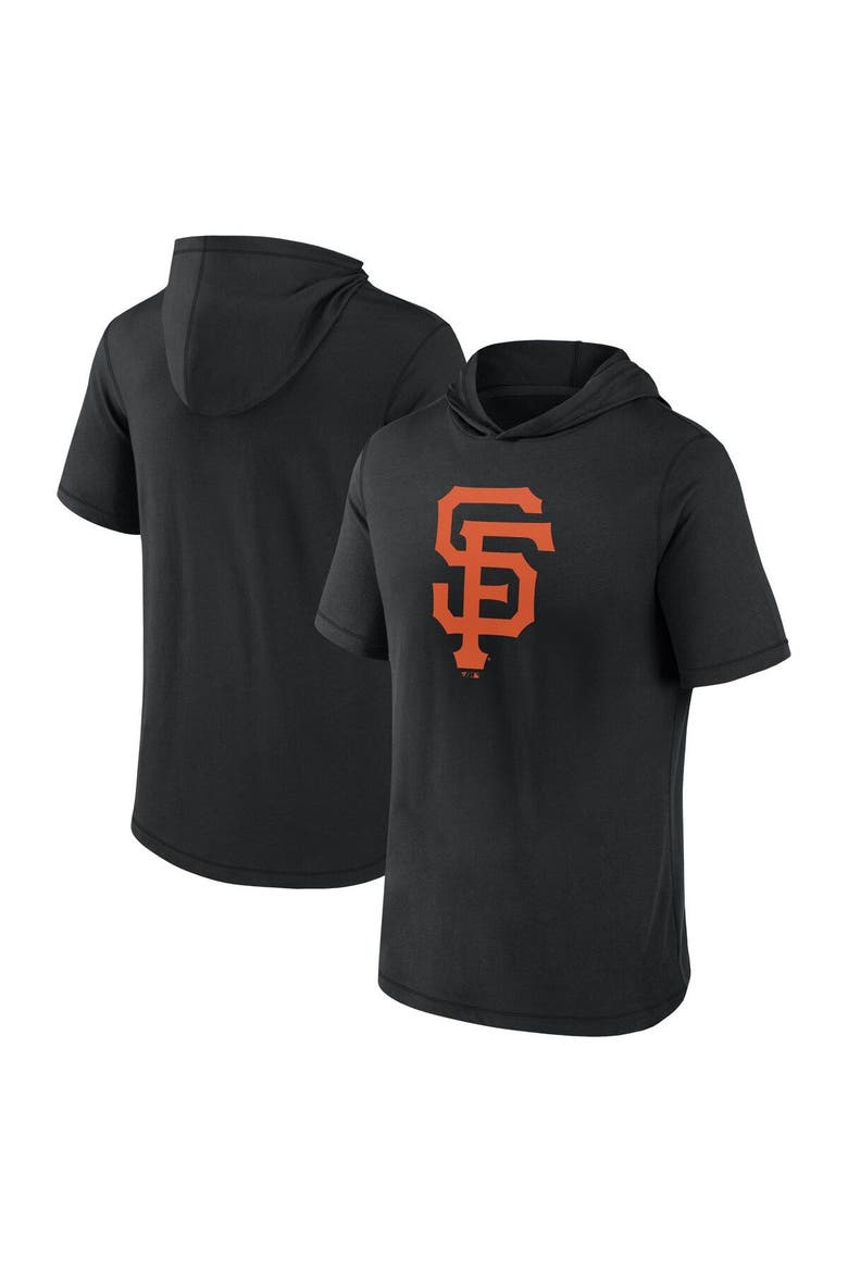 Men's Fanatics Branded Black San Francisco Giants Short Sleeve Hoodie T-Shirt, Main, color, Black