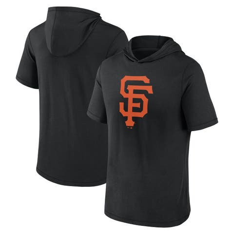 Men's Fanatics Branded Black San Francisco Giants Short Sleeve Hoodie T-Shirt