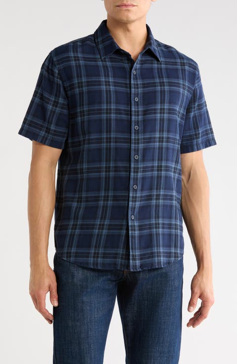 Short Sleeve French Placket Shirt