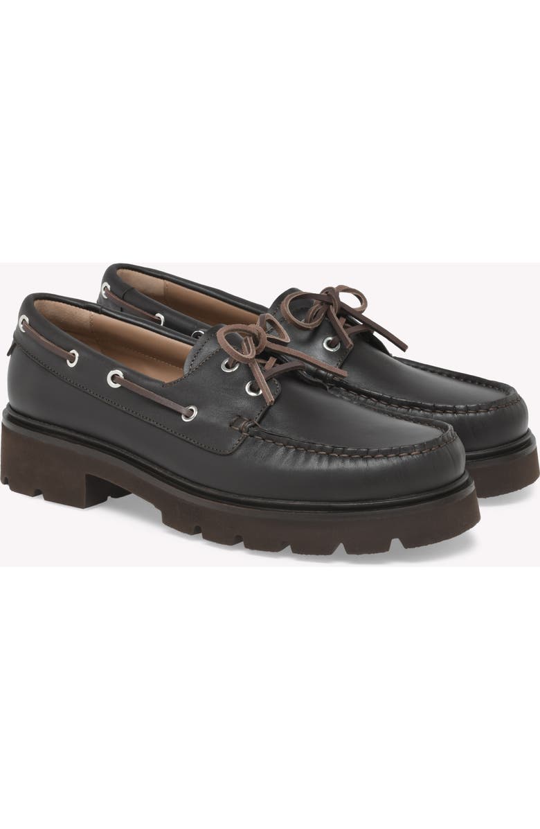 Gianvito Rossi Olonne Mocassin, Alternate, color, Brown Calf Leather