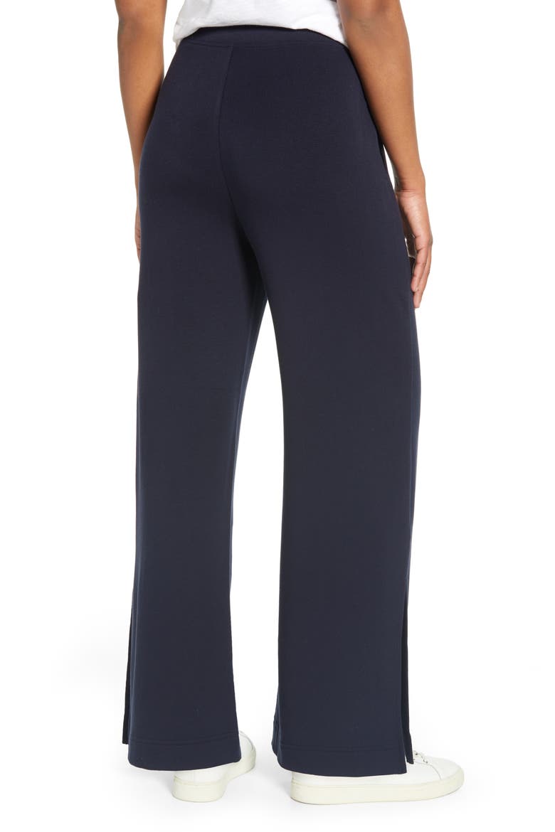 Signaturesoft Plush Wide Leg Pants, Alternate, color, FOREVER NAVY