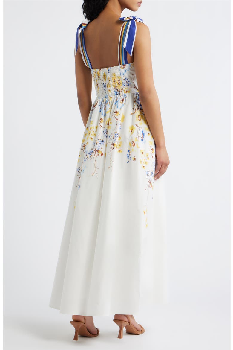 Liana Cotton Maxi Sundress, Alternate, color, WHITE/ MULTI