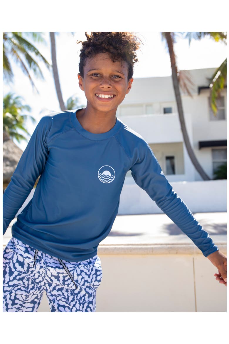 Icon Long Sleeve Rashguard, Alternate, color, NAVY
