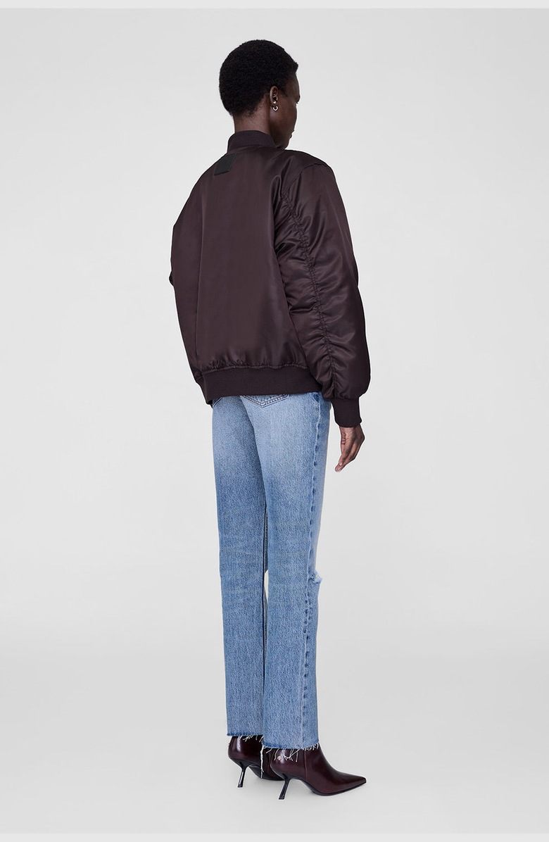 ANINE BING Leon Bomber, Alternate, color, Deep Brown