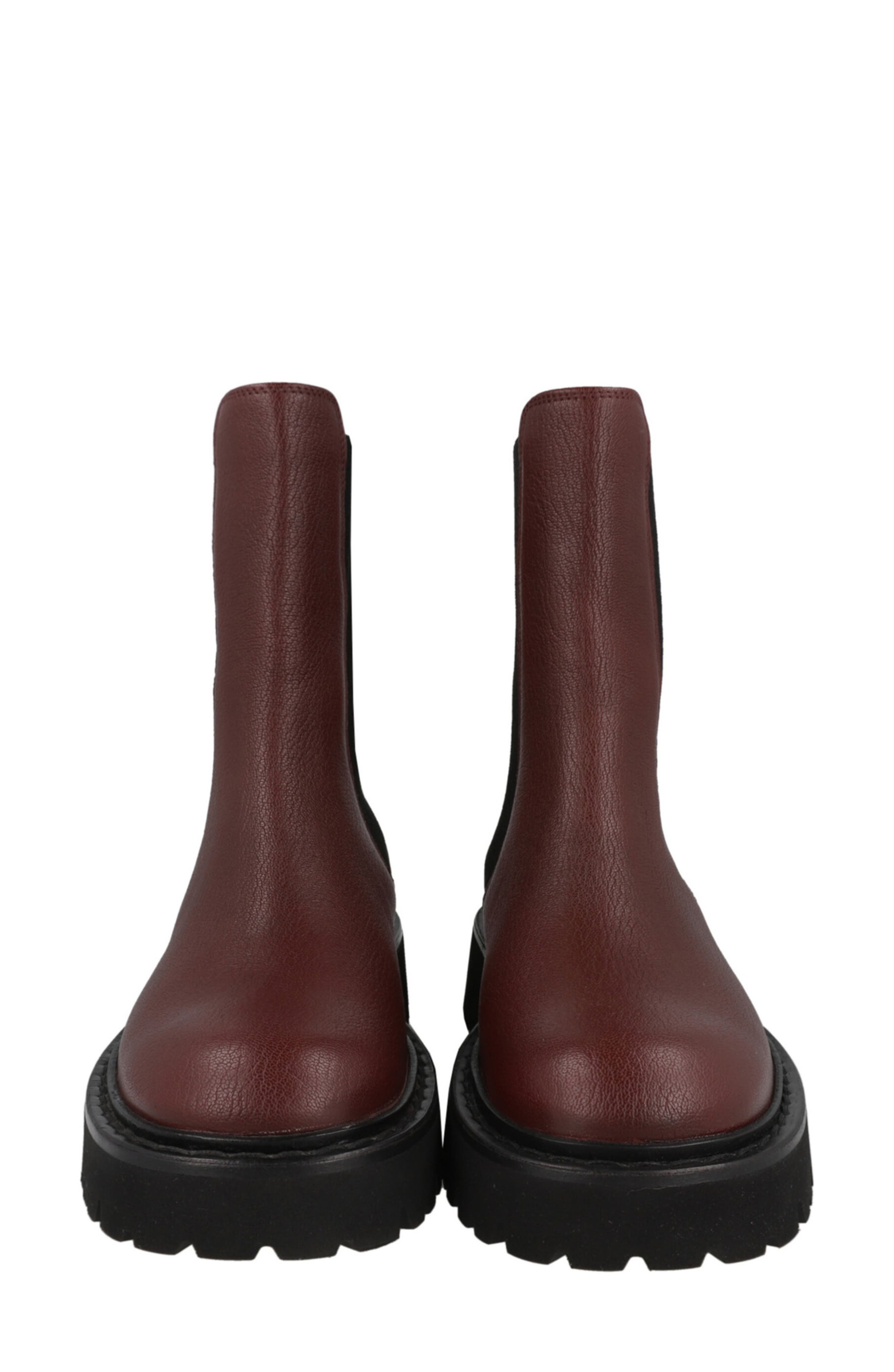 FERRAGAMO Leather Chelsea Boot, Alternate, color, Purple