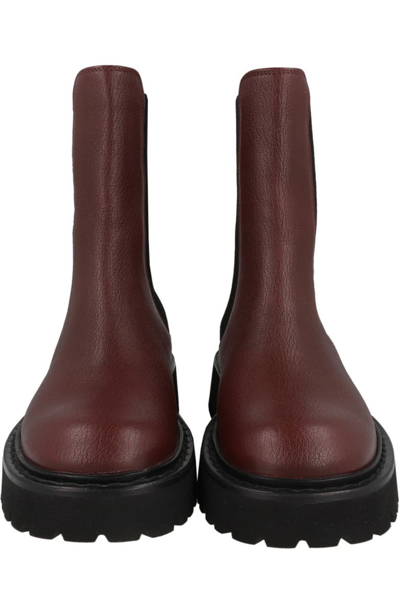 FERRAGAMO Leather Chelsea Boot, Alternate, color, Purple