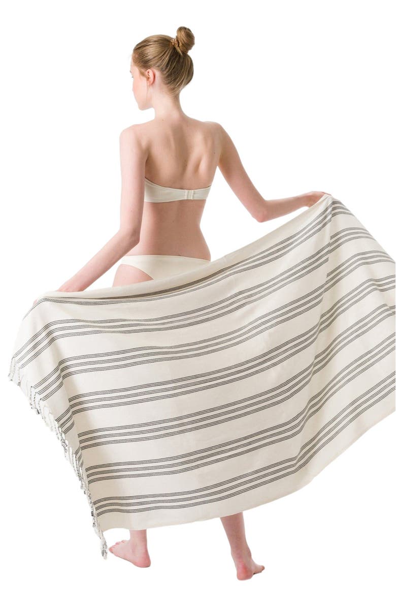 Olive & Linen Allora Turkish Towel, Alternate, color,