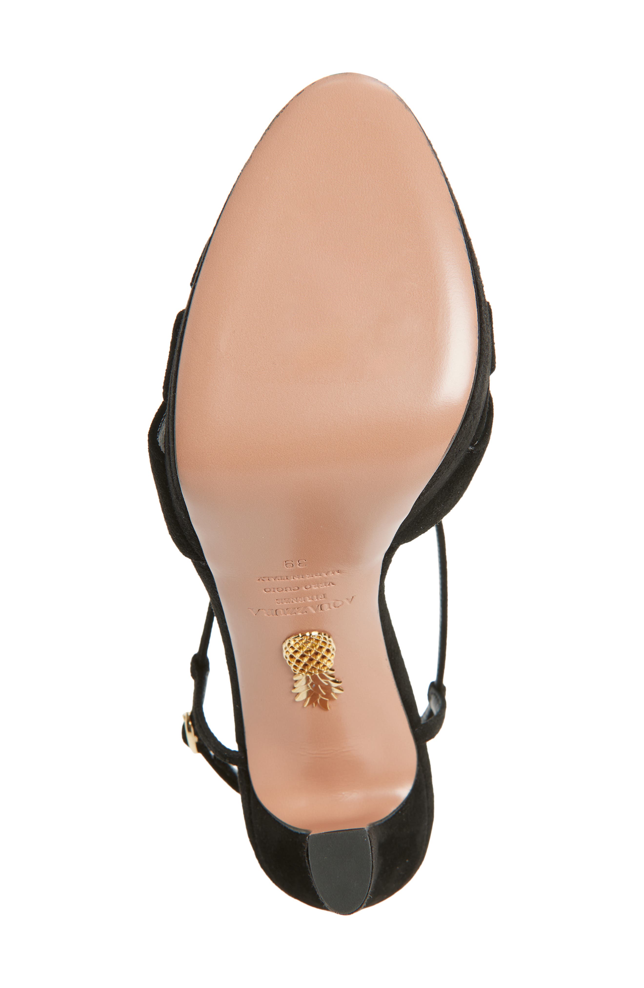 Aquazzura Aime Platform Sandal, Alternate, color, Black