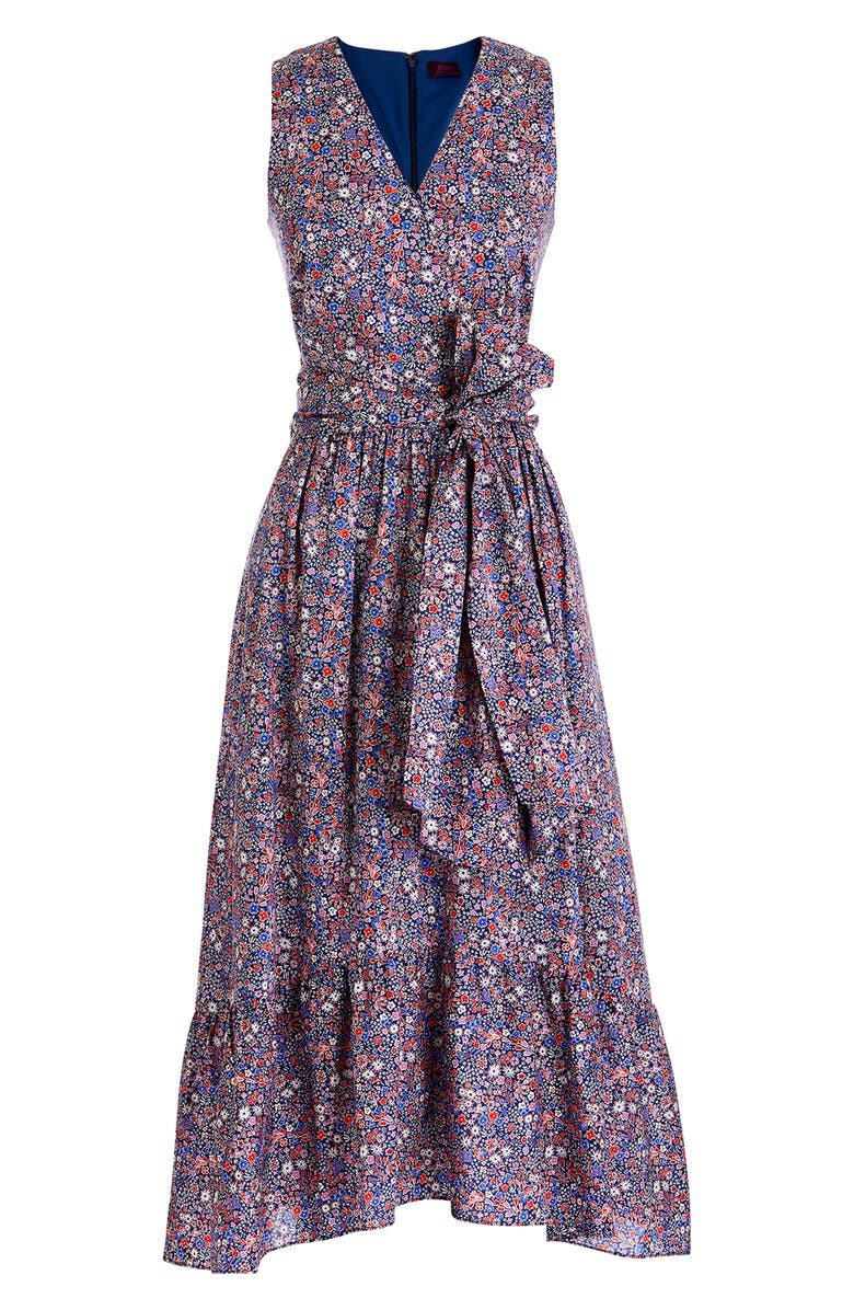 J.Crew Liberty<sup>®</sup> Kayoko Floral Sleeveless Faux Wrap Dress, Alternate, color, 