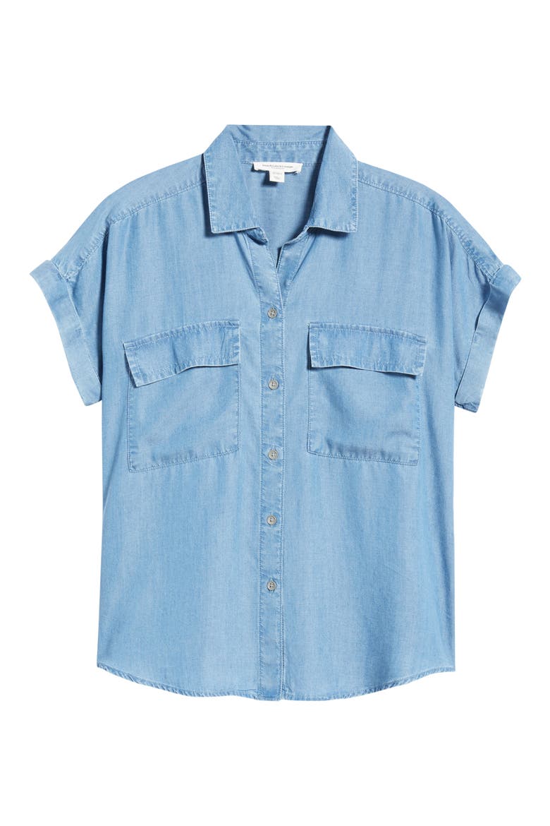 Beatrix Denim Button-Up Shirt, Alternate, color, MEDIUM WASH