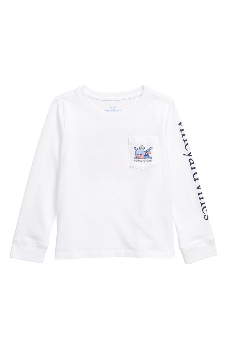 vineyard vines Aprés Ski Whale Pocket Tee, Main, color, 