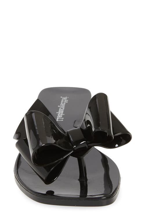 Jeffrey Campbell Sugary Flip Flop In Black