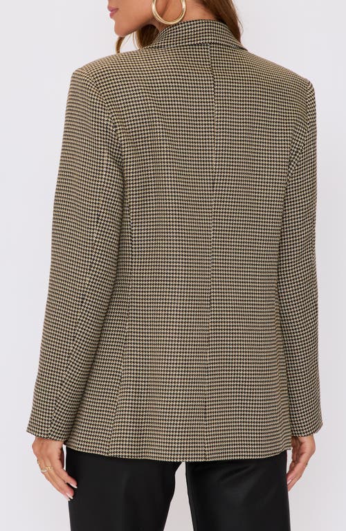 Vici Collection Margaret Plaid Double Breasted Blazer In Gray