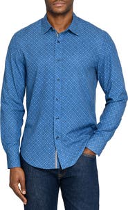 Brooklyn Brigade Ring Print Woven Long Sleeve Basic