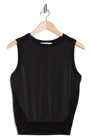 Dkny Mixed Media Sleeveless Sweater