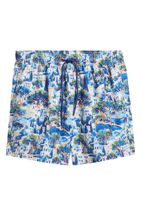 Printed Swim Trunks