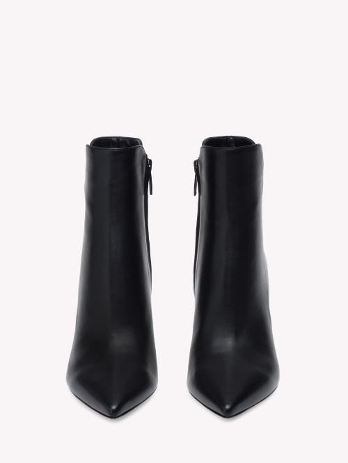 Gianvito Rossi 85 Levy Pointed Toe Stiletto Boots In Black Leather