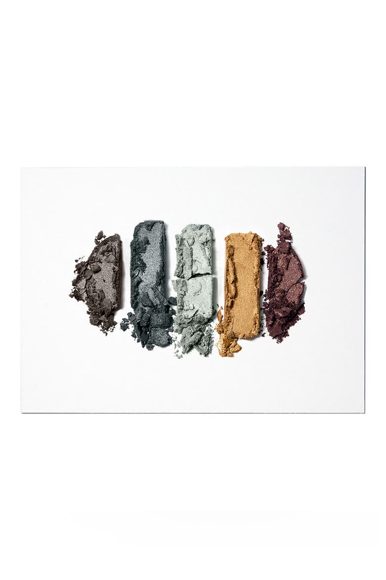 Self Illusion 5 Colors Eyeshadow Palette, Alternate, color, BLACK/ SILVER