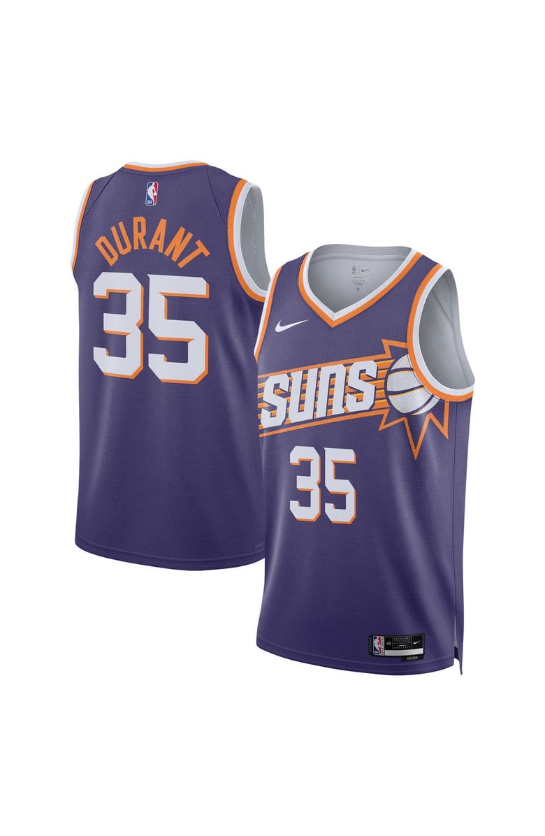 Nike Unisex Nike Kevin Durant Purple Phoenix Suns Swingman Jersey - Icon Edition, Main, color, 