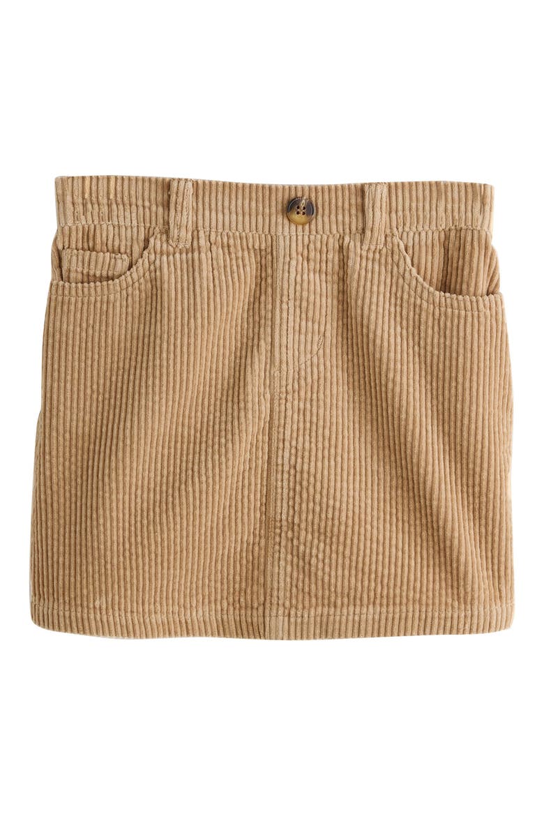 Kids' Corduroy Miniskirt, Main, color, NEUTRAL