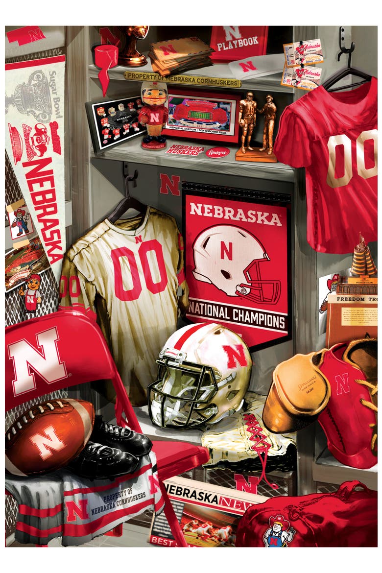 Nebraska Cornhuskers Locker 500pc Puzzle, Alternate, color, Multicolor