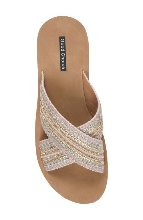 Gc Shoes Robyn Platform Slide Sandal In Gold
