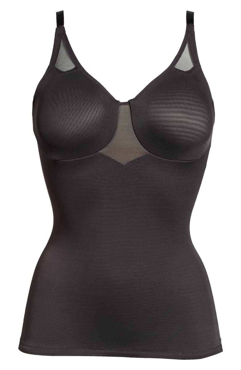 Miraclesuit<sup>®</sup> Sexy Sheer Underwire Shaping Camisole, Alternate, color, Black