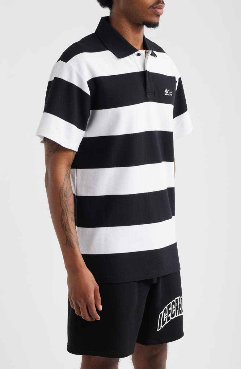 ICECREAM Big Dripper Stripe Polo, Alternate, color, Black