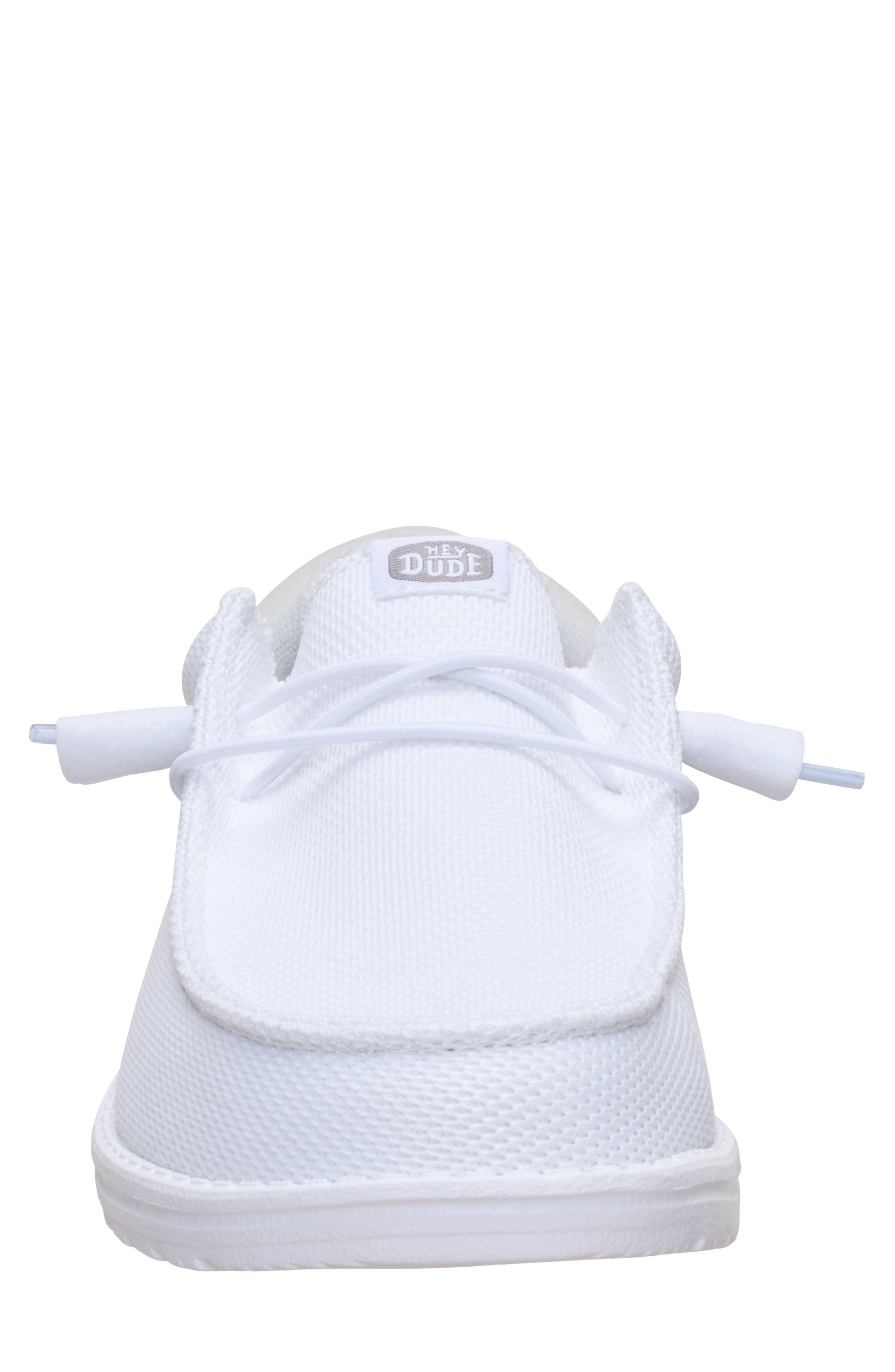 Wally Funk Mesh Split Slip-On, Alternate, color, WHITE/ GREY