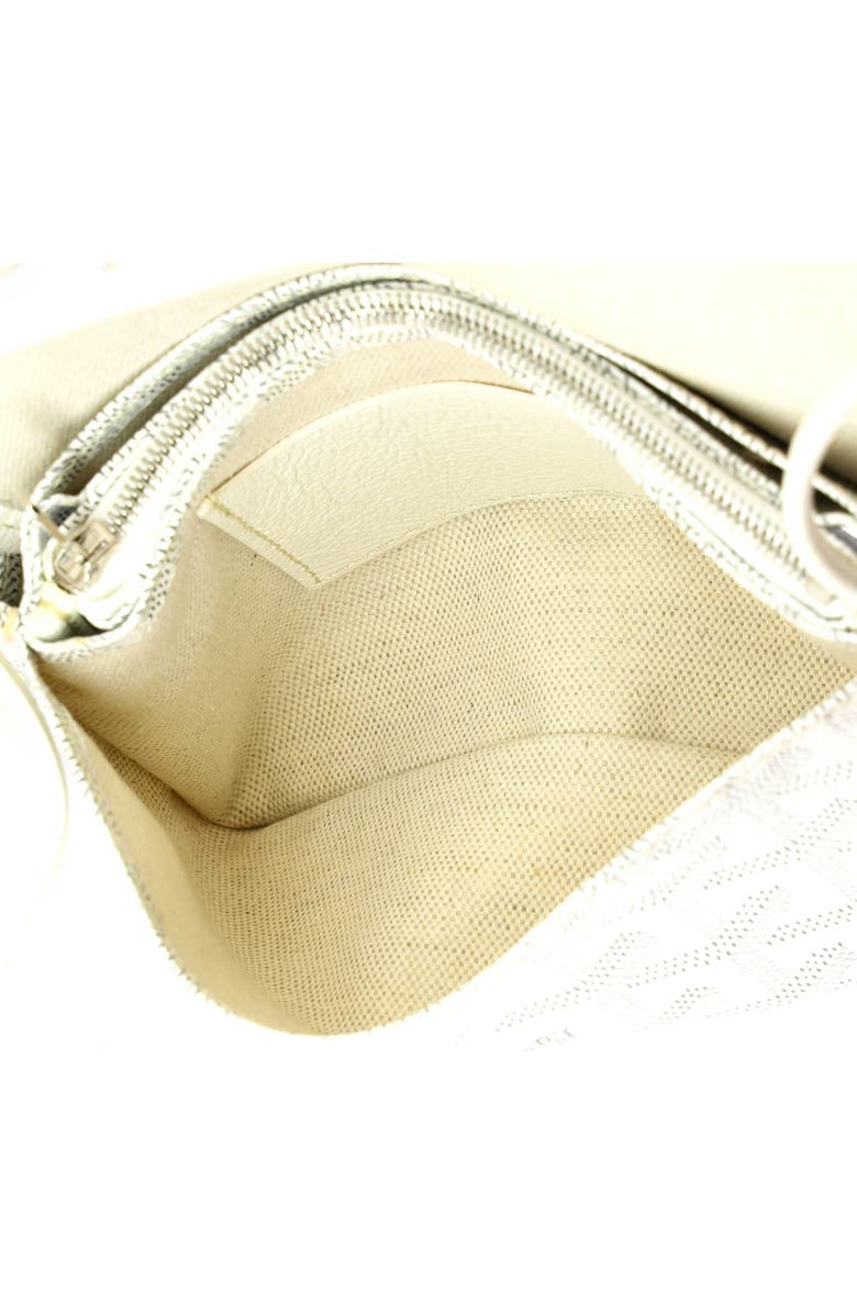 Pre-Owned Goyard Plumet Clutch Wallet Coated Canvas, Alternate, color, White