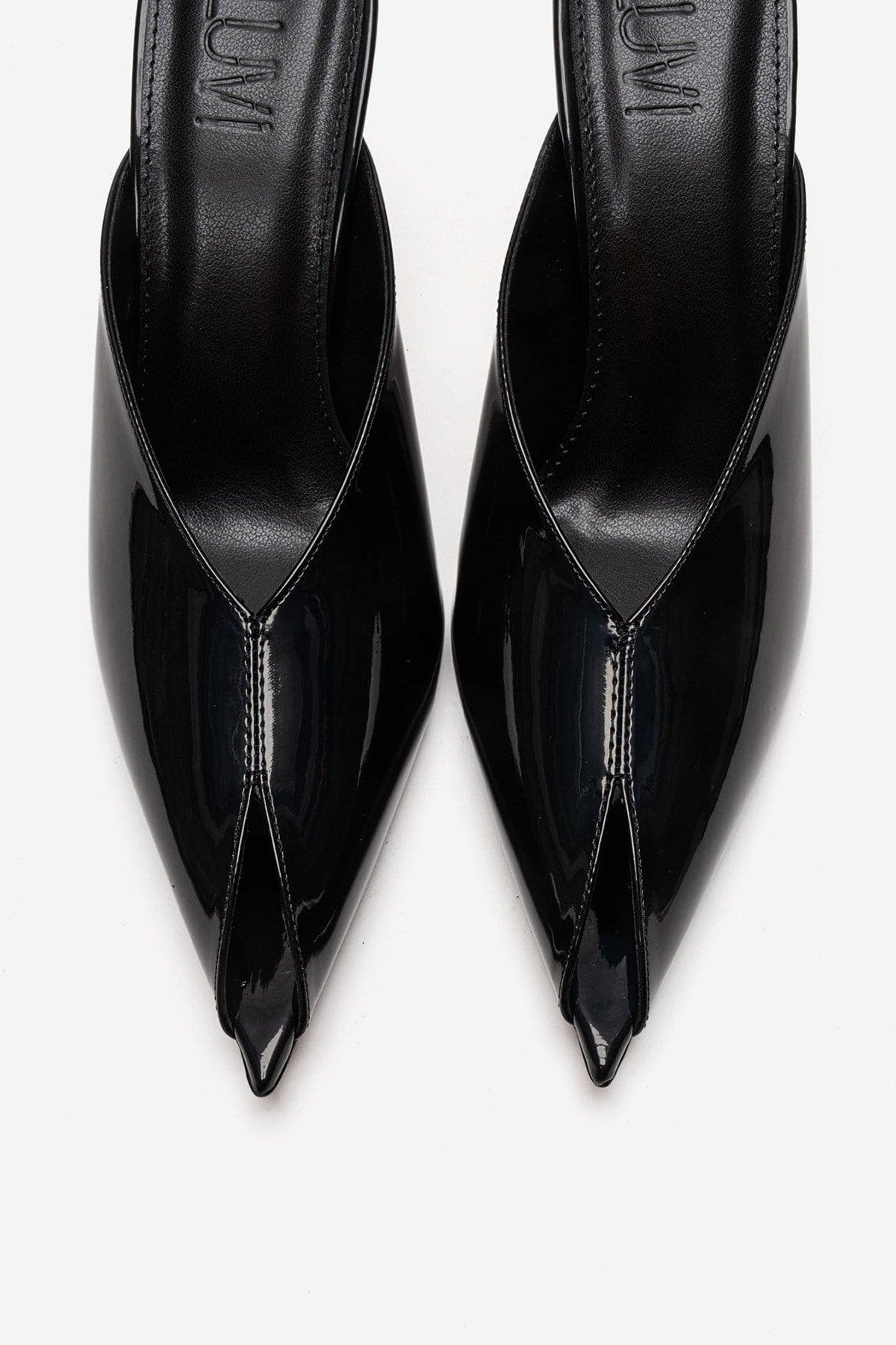 Prologue Shoes Mirena Stiletto Mule, Alternate, color, Black