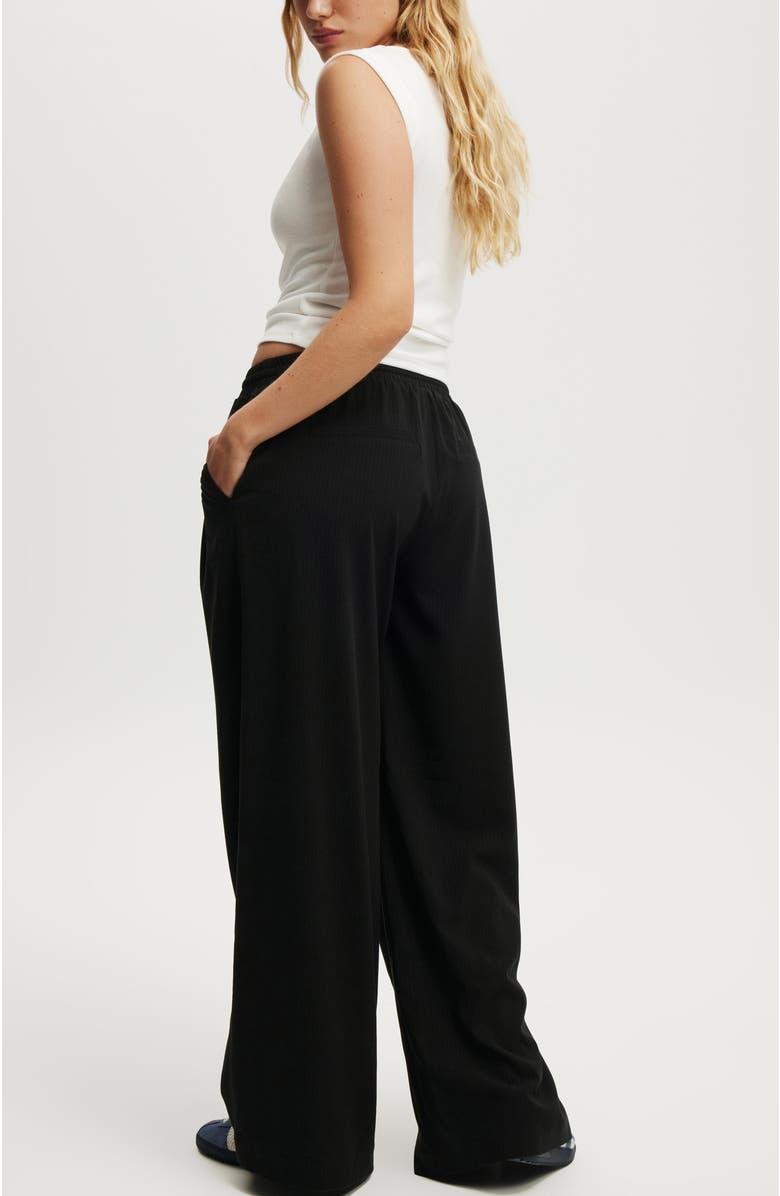 Cotton On Women's Luis Pull On Suiting Pant, Alternate, color, Black Pinstripe