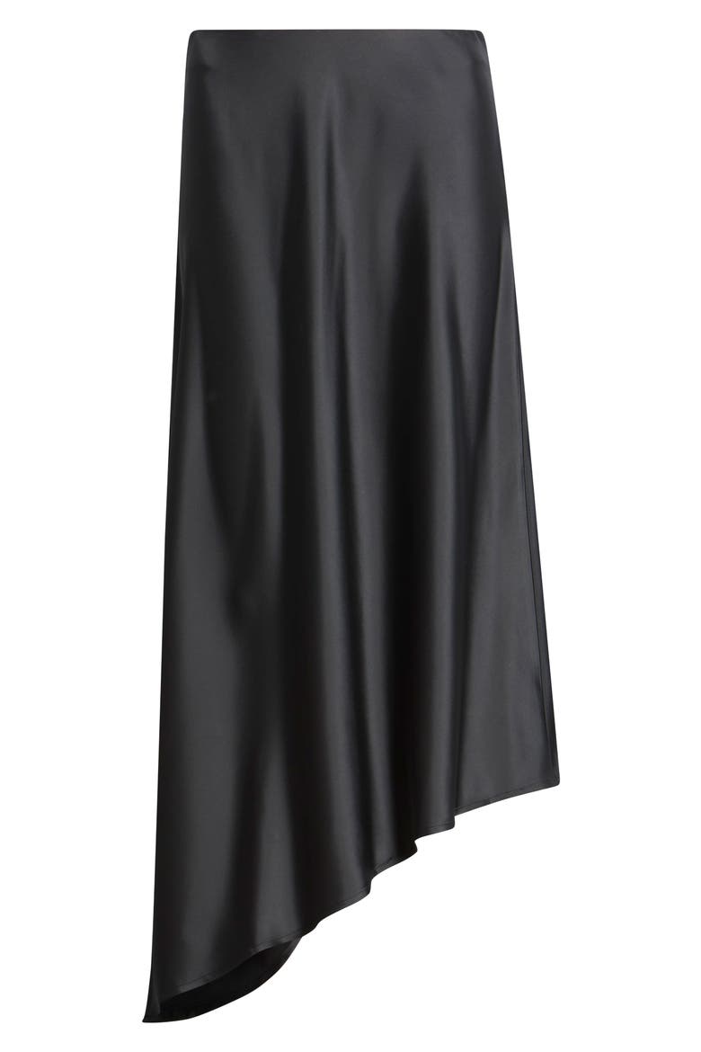Asymmetrical Bias-Cut Midi Skirt, Alternate, color, ANNE BLACK