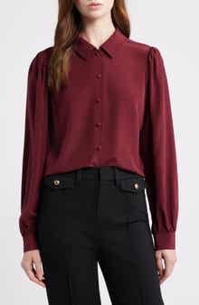 FRAME Staple Silk Button-Up Shirt